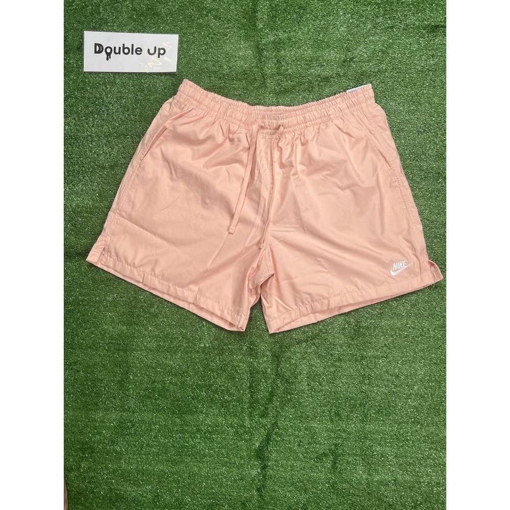 Nike Sportswear Essentials Mens Medium Lined Shorts Flow DR5678 800 Pink Salmon